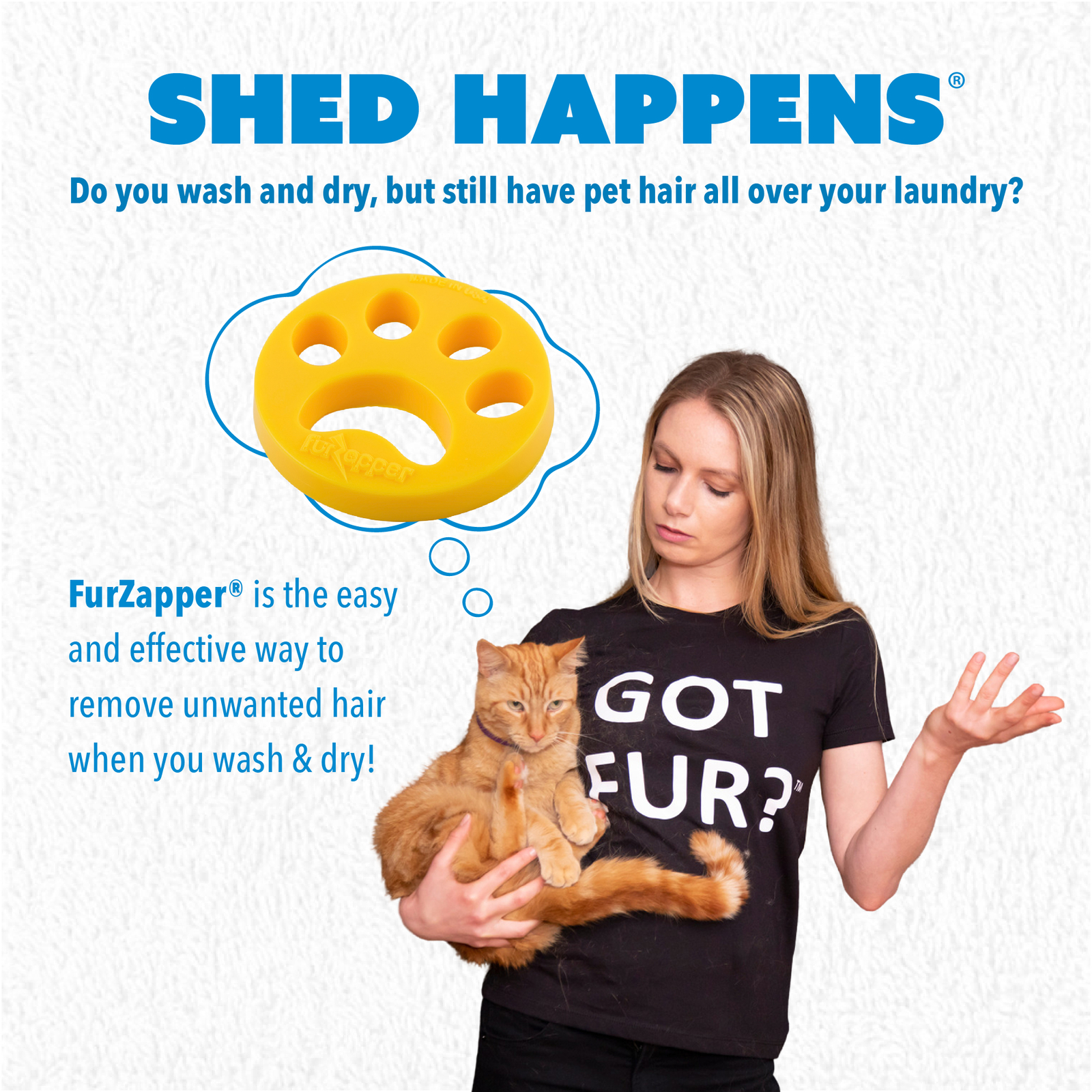 FurZapper Pet Hair Remover 6 count
