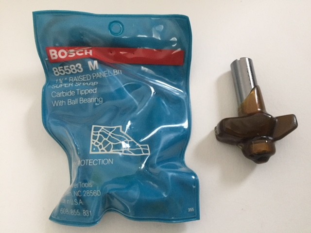 BOSCH 85583M 1-5/8 In. x 1/2 In. Carbide Tipped Traditional Raised Panel Bit