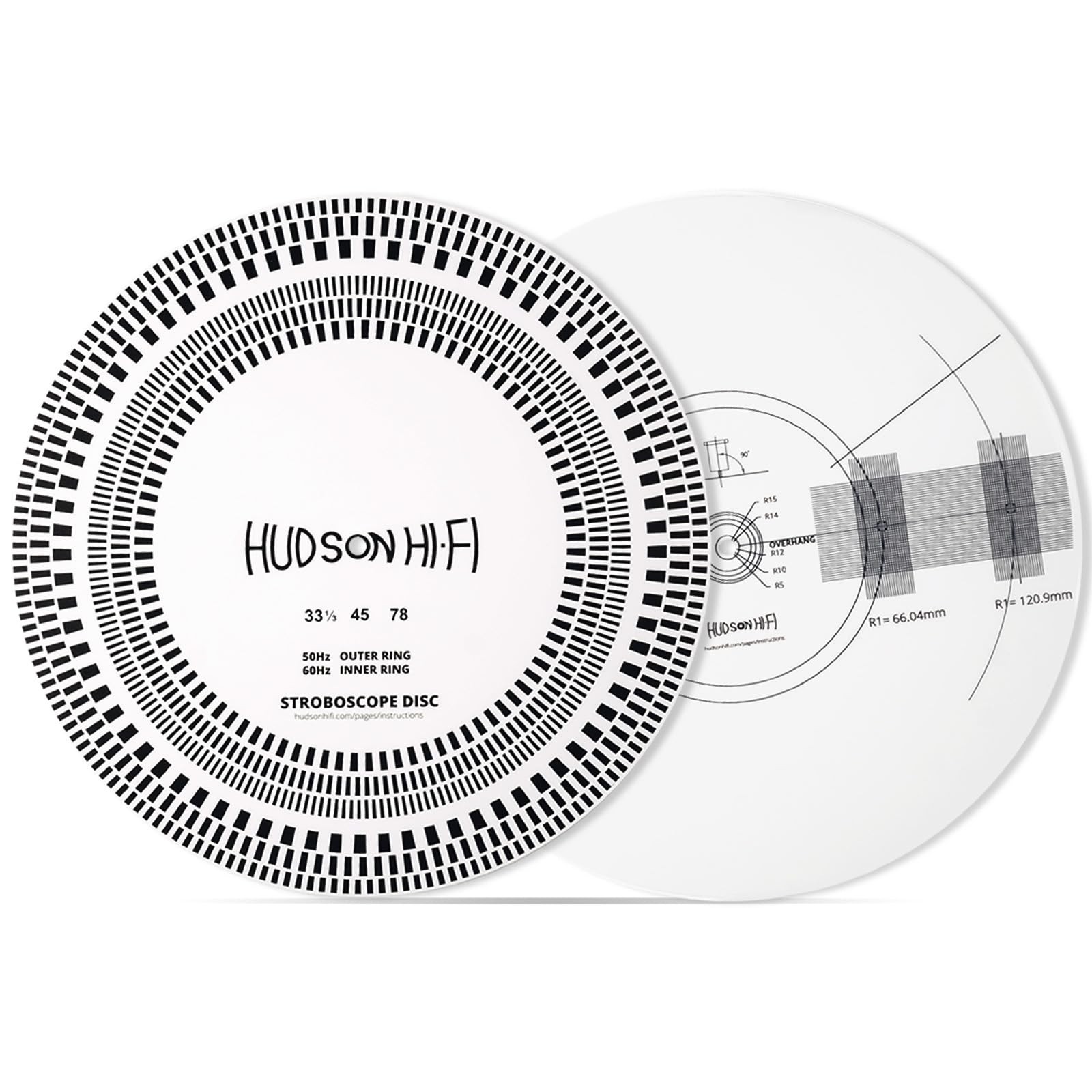 Turntable Strobe Disc Mat - 12" PVC for Testing 33 & 45 RPM Speeds
