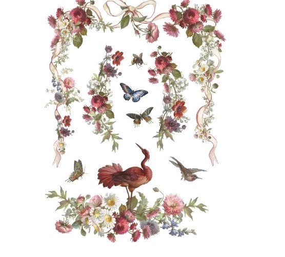 Iron Orchid Designs Transfer Madeline 12x16 Sheets
