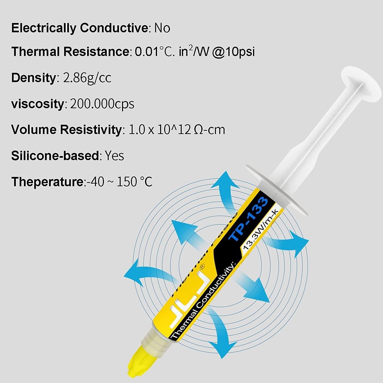 6g Carbon-Based Thermal Paste with Applicator Kit for Universal Heat Dissipation