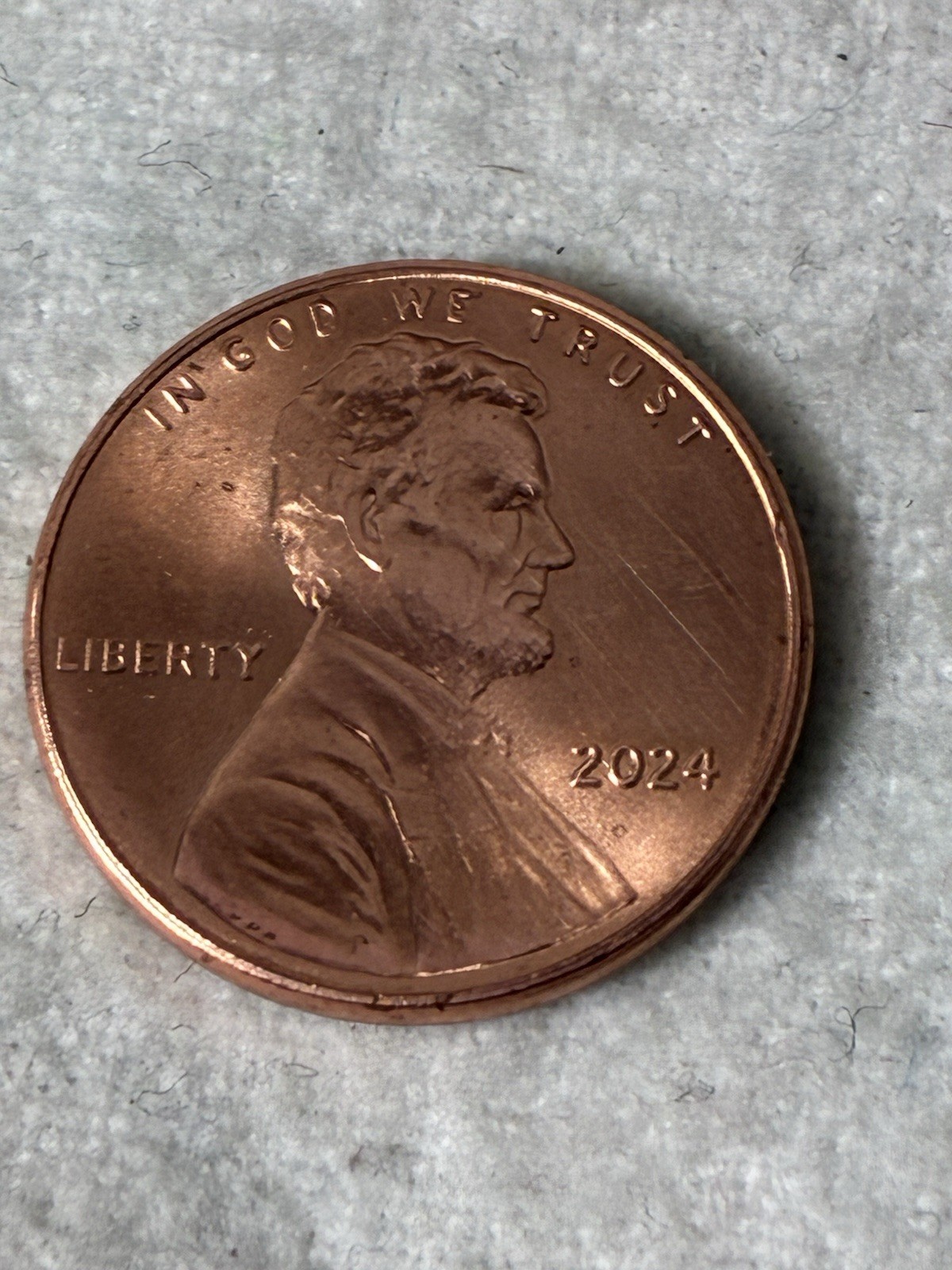 2024 Which Has Been Struck Through Grease On Liberty & With VDB Almost Gone Ref6