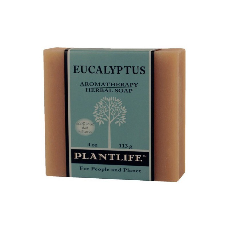 Plantlife Eucalyptus 100% Pure and Natural Aromatherapy Herbal Soap 4 oz 113g