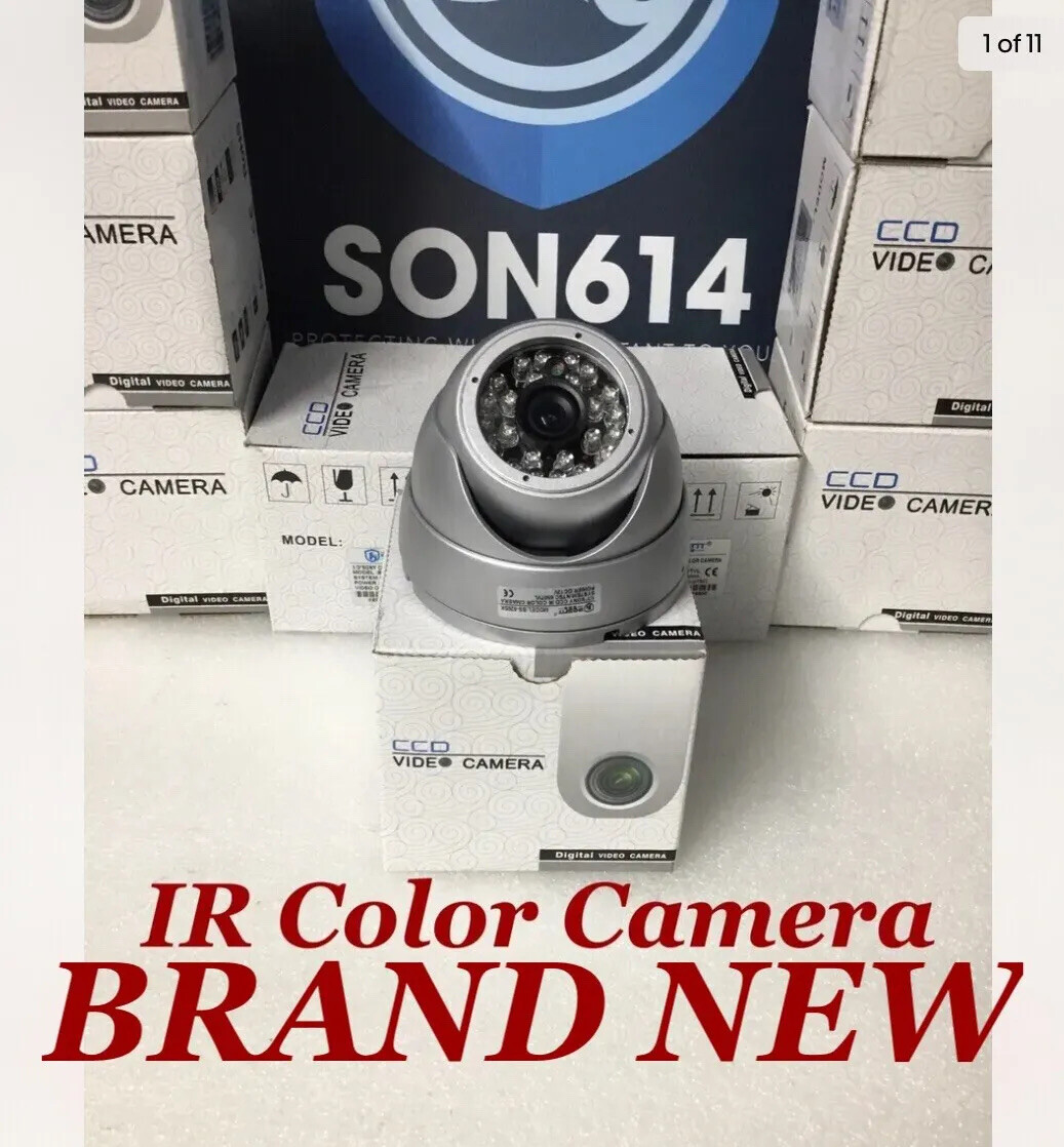 BESNT BS-626SK Surveillance Color Camera 3.6mm 650TVL CCTV 24LED D/N Vandal NEW!
