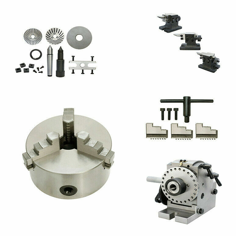 New BS-1 Precision Dividing Head + 6'' 3 Jaw Chuck Semi Universal Milling Set