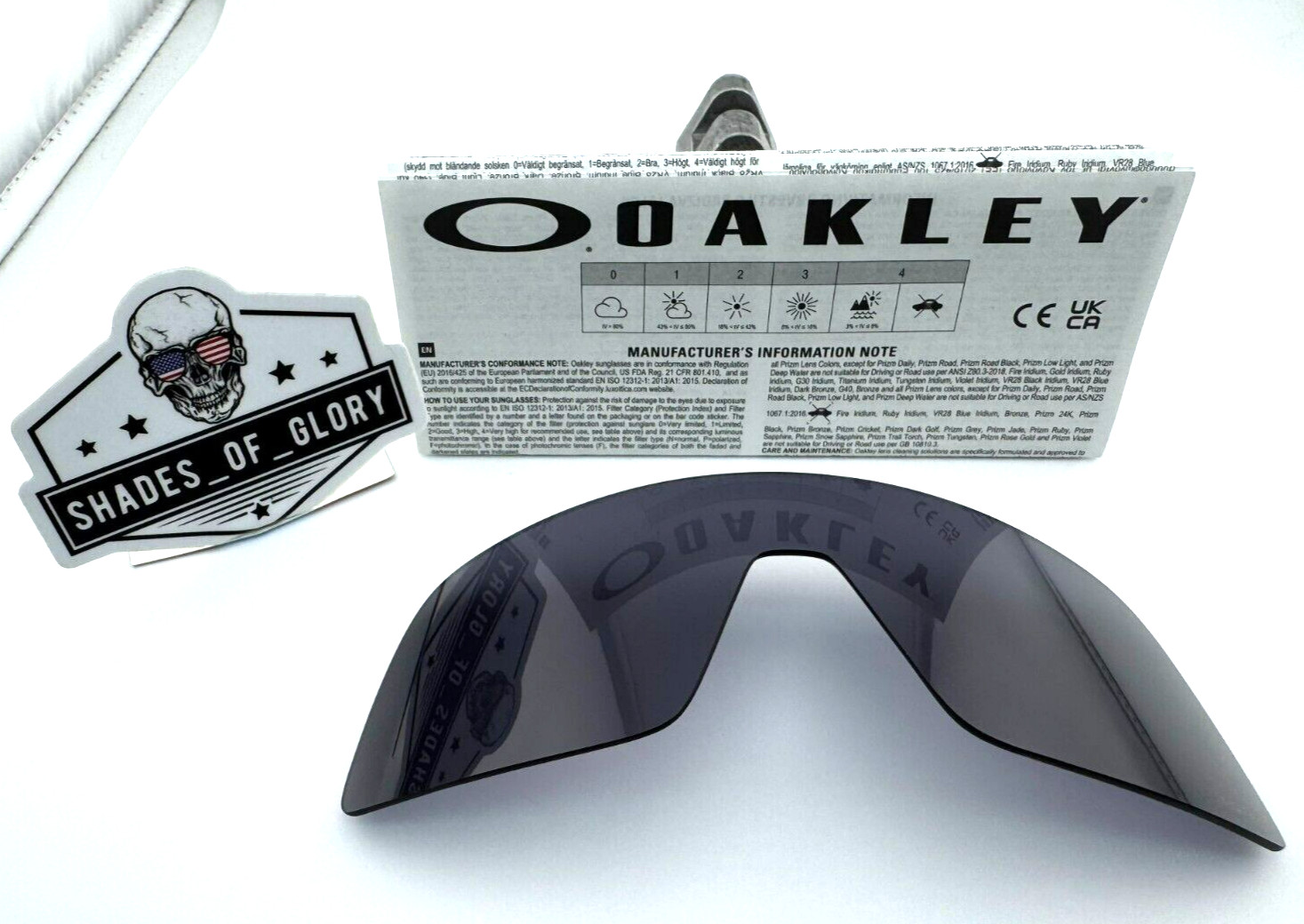 OAKLEY SUTRO PRIZM GREY SUNGLASSES LENS AUTHENTIC REPLACEMENT OEM OO9406 SHIELD