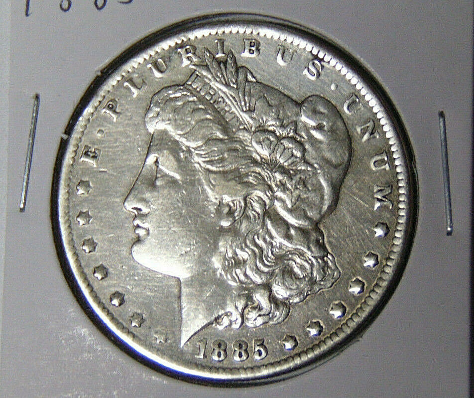 1885 Morgan Silver Dollar VF+ Details Philadelphia Mint (22322)
