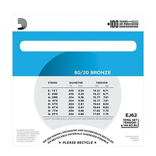D'Addario EJ62 80/20 Bronze Mandolin Strings