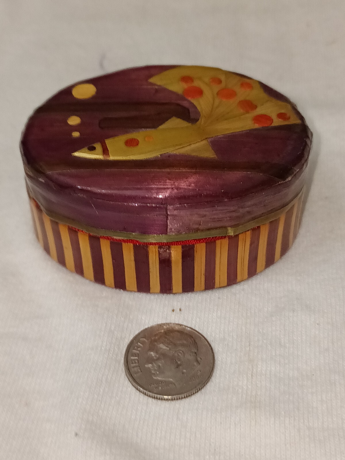 Fish Print Small Trinket Box
