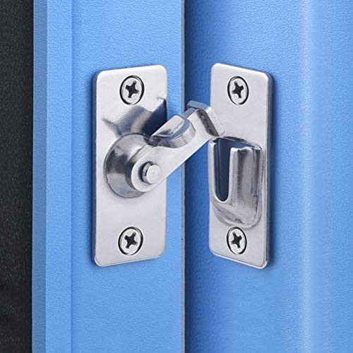 Door Hasp Latch 90 Degree, Stainless Steel Safety Angle Locking MK2 1pcs small