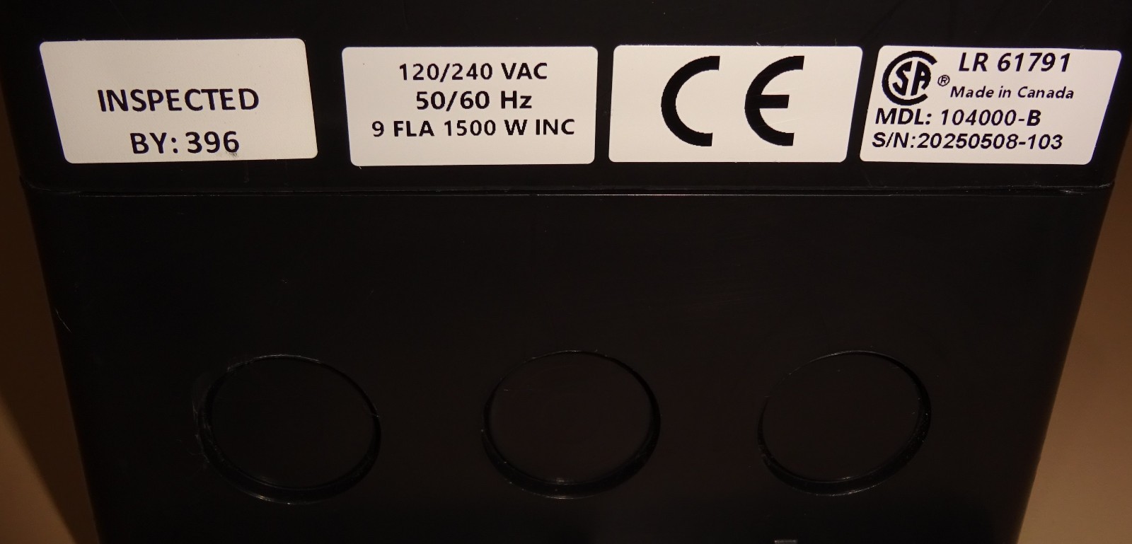 Schaefer MSC-400B Manual Variable Speed Control MSC400B 120/240 VAC NEW