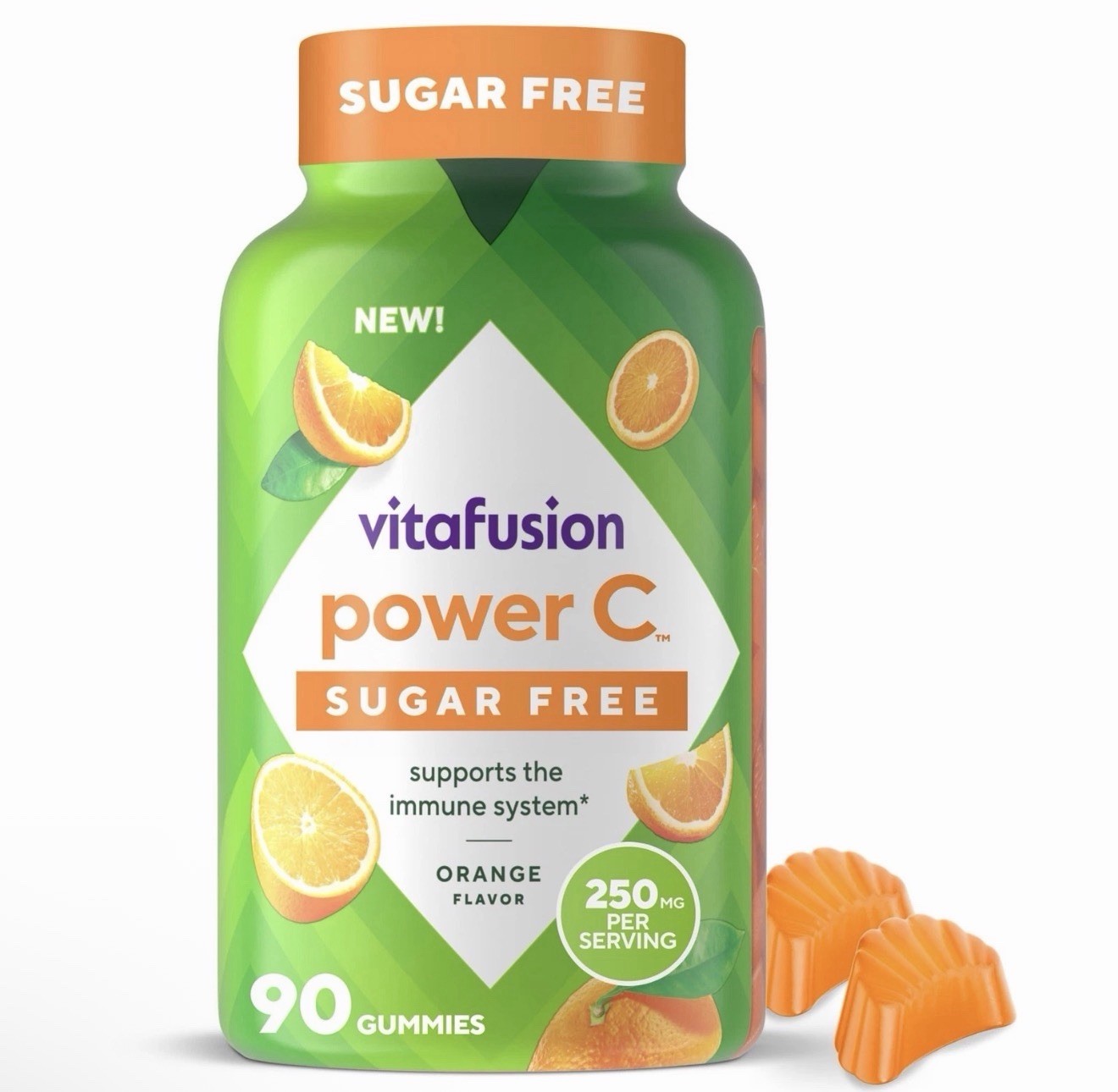 vitafusion Sugar Free Power C Vitamin C Gummies, 90 Count