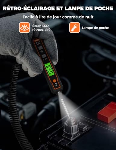 Automotive Circuit Tester, VT01A 0.8V-100V DC Smart Test Light Automotive Fuse