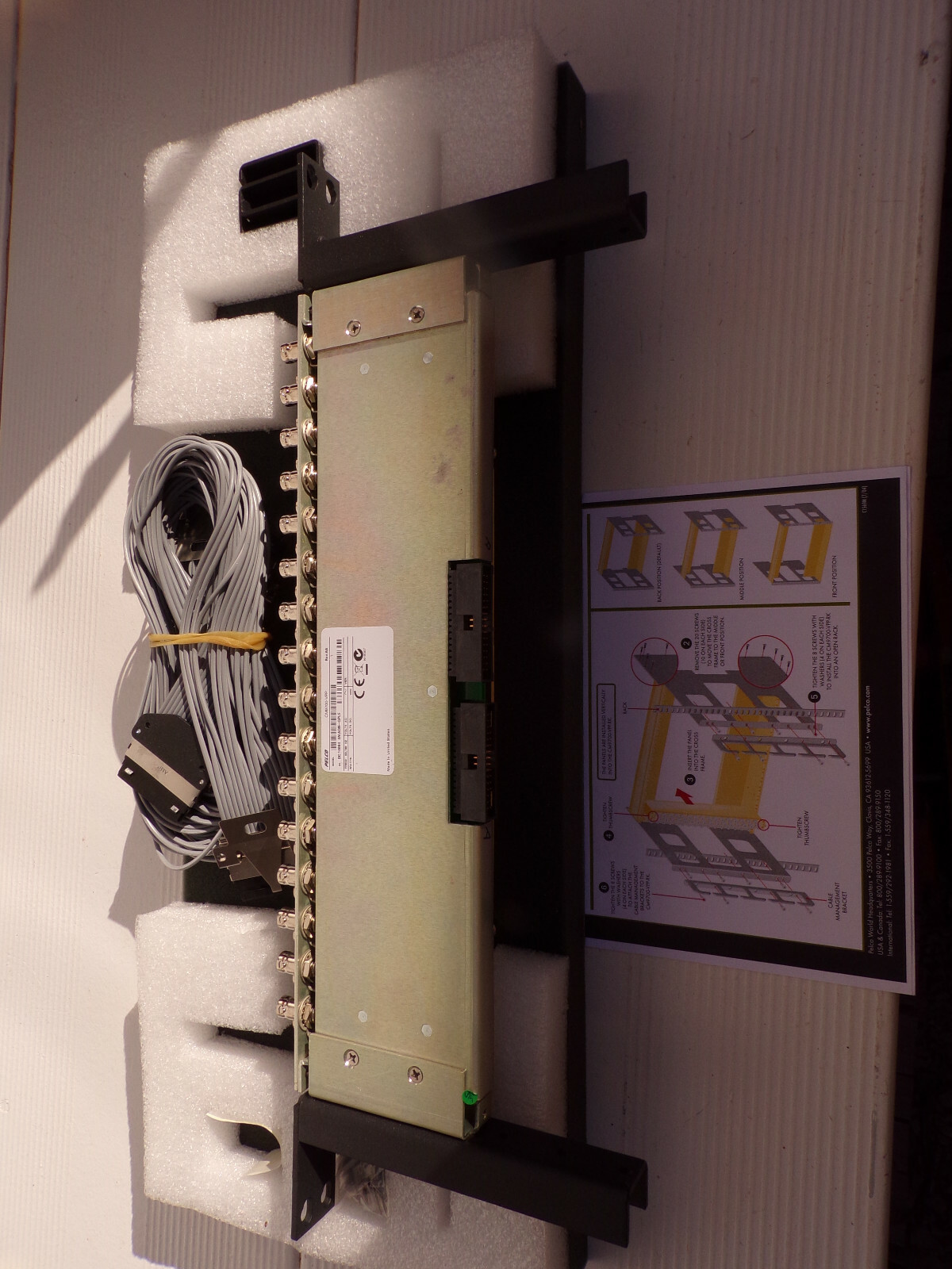New PELCO CM9700-VPP dc:14884 32 Channel Video Patch Panel