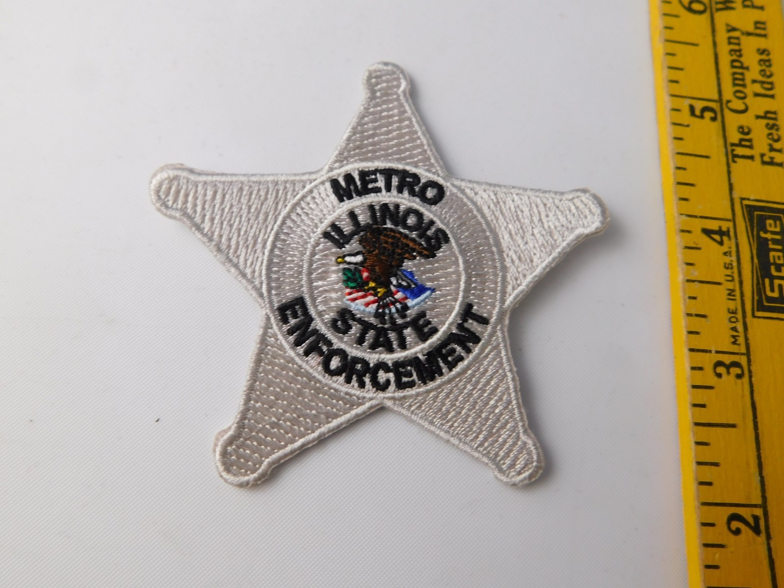 METRO ILLONOIS STATE ENFORCEMENT POLICE PATCH SHOULDER CREST SHERIFF  COLLECTOR