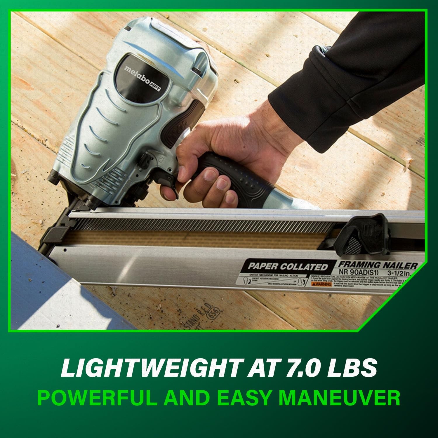 Metabo HPT Framing Nailer, Pro-Preferred Tool For Flooring, No Size