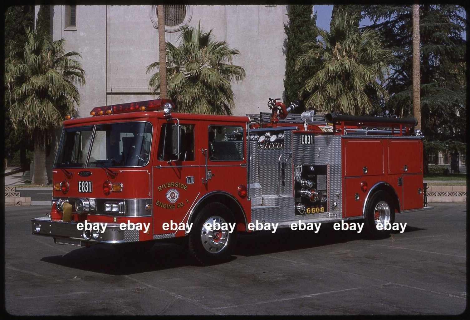 Riverside CA 1987 Pierce Arrow pumper Fire Apparatus Slide
