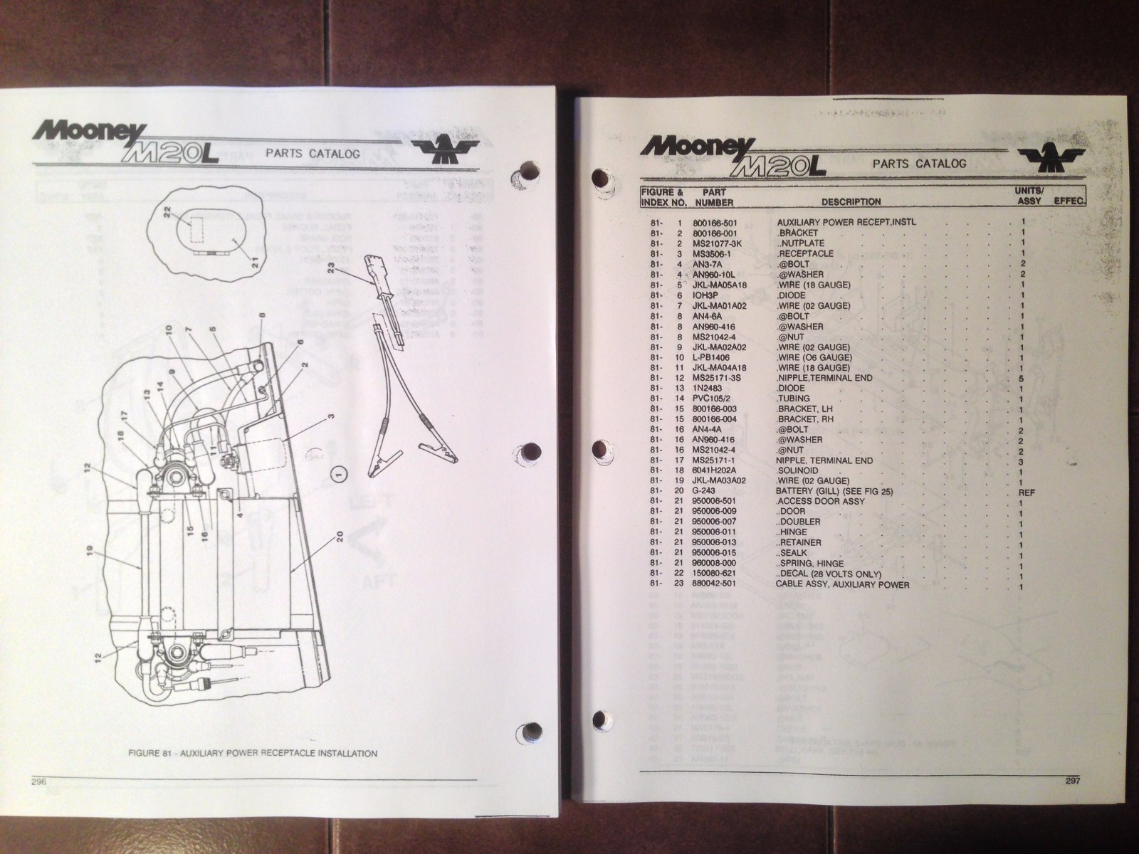 Mooney M20L Parts Manual
