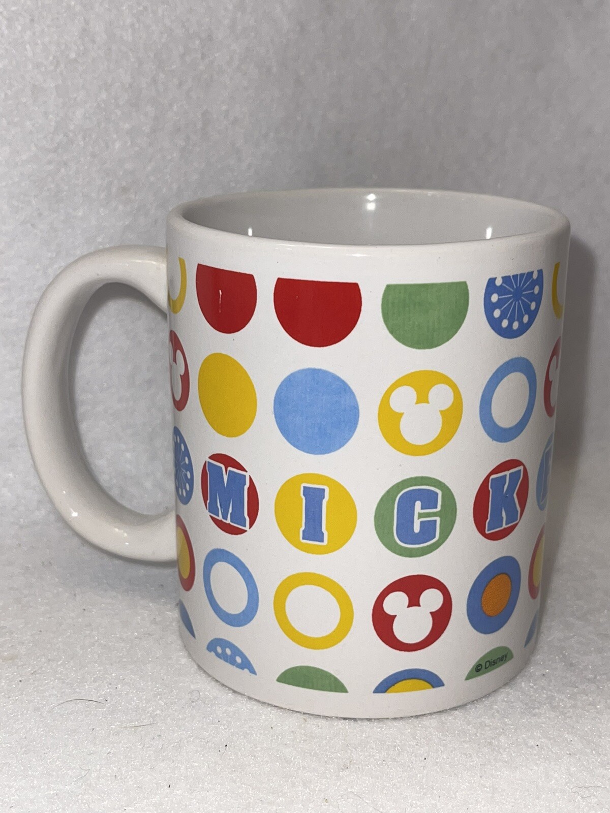 Disney Mickey Mouse “MICKEY” 12 Oz Mug Vintage Disney