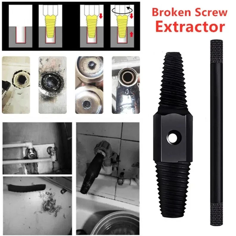 1pc Double Head Wrench Screw & Pipe Extractor Tool Broken Bolt Remover Set - NEW