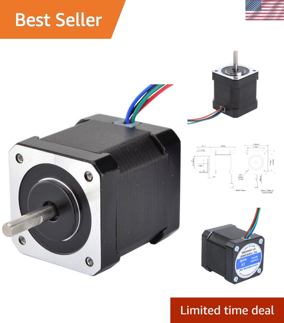 Bipolar NEMA 17 Stepper Motor with 59Ncm Torque for 3D Printing Applications