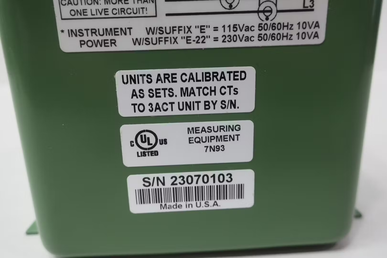 Ohio Semitronics 3ACT-050E Current Transducer