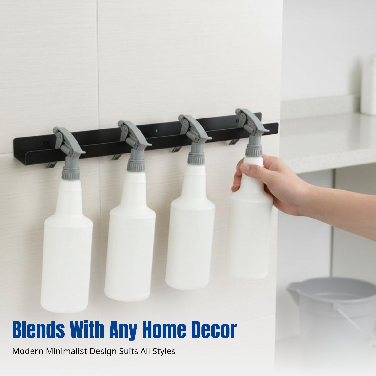 Detailing Spray Bottle Holder Wall Mount Hanging Rack for Workshop Workplace