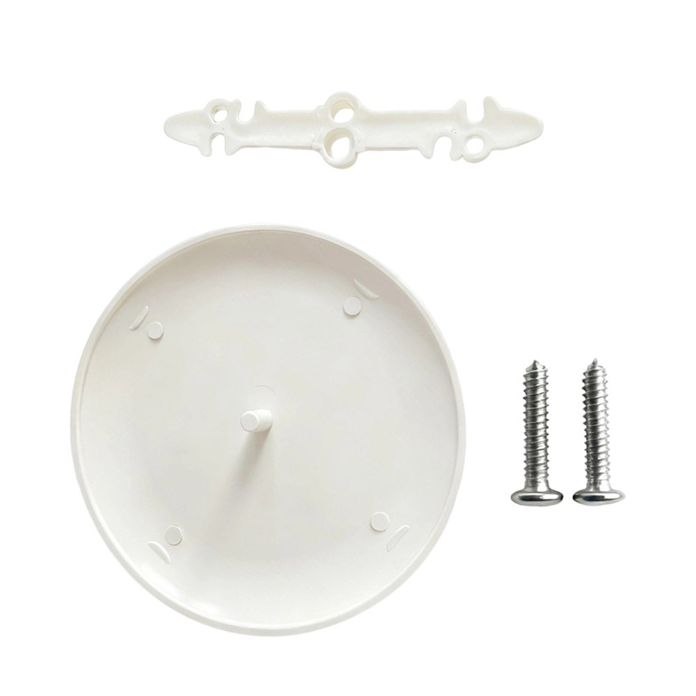 Round White Ceiling Cover Plate Paintable ABS 5 inch for 3.5-4 in Box Openings