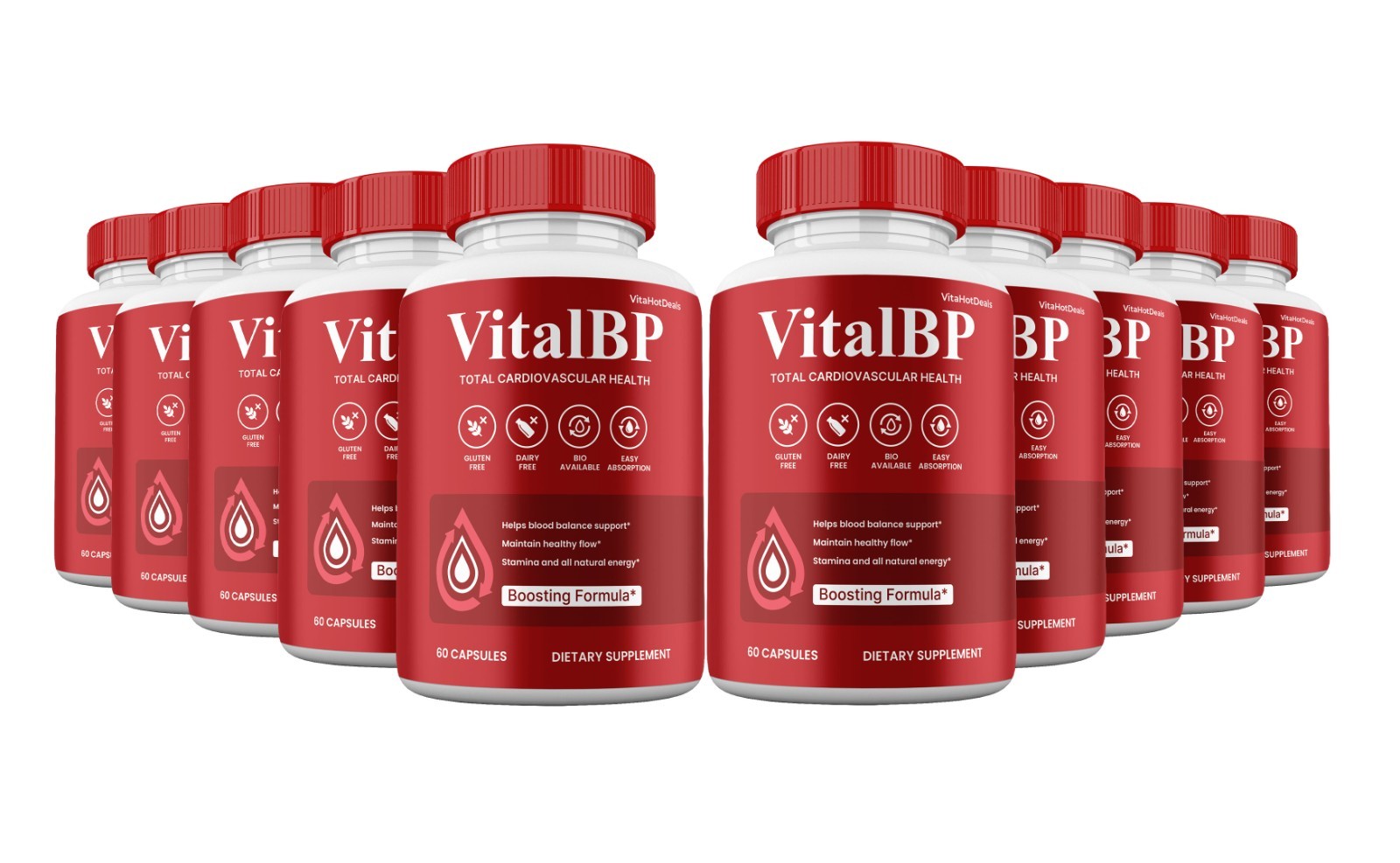 VitalBP Capsules, Blood health Support, Vital BP Natural Supplement (10 pack)