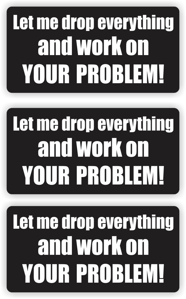 3x - Let Me Drop Everything Funny Hard Hat Stickers | Bump Cap Helmet Decals