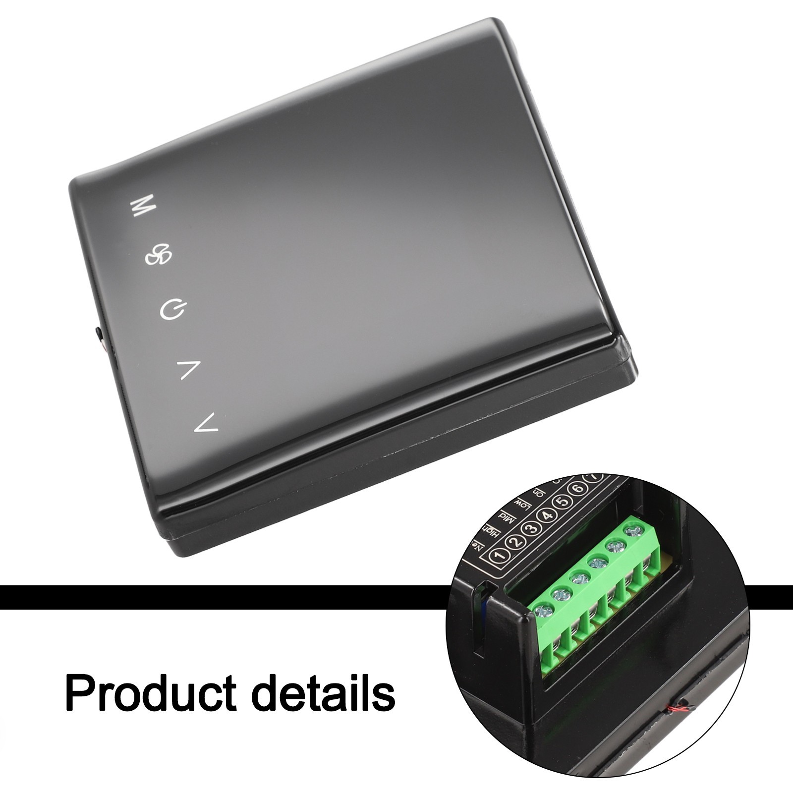 Smart Thermostat Home Climate Control Curved Screen Design For Home Use