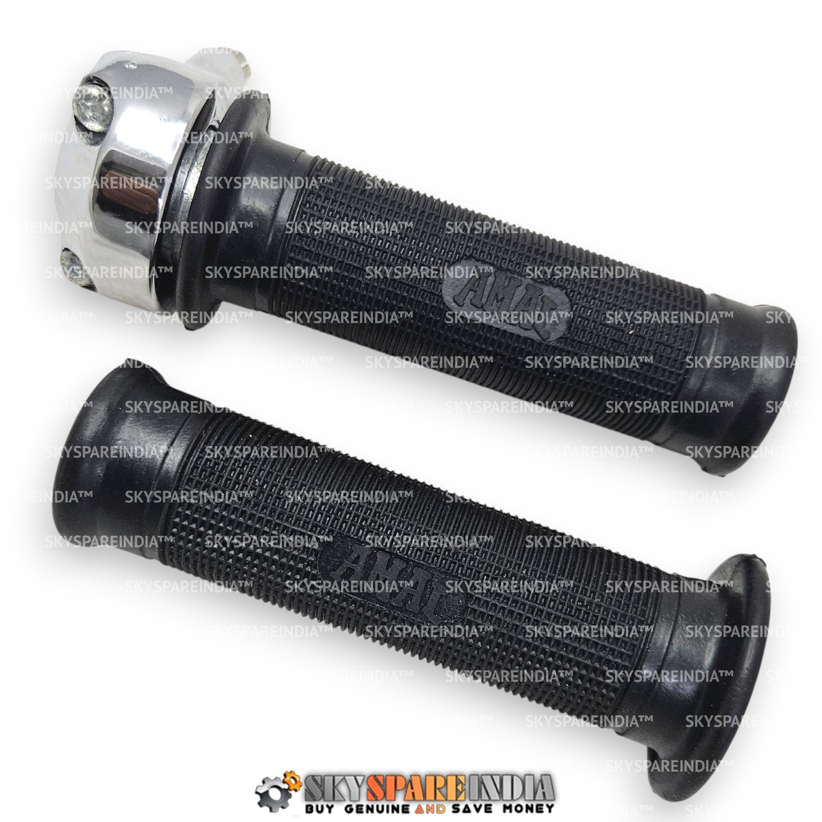 7/8" Handlebar Throttle Twist Grip Set Amal Type For BSA Norton Royal Enfield