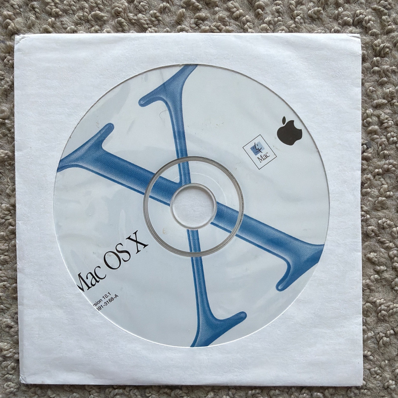 Apple Mac OS X 10.1 Update CD-ROM (requires 10.0) 2Z691-3184-A