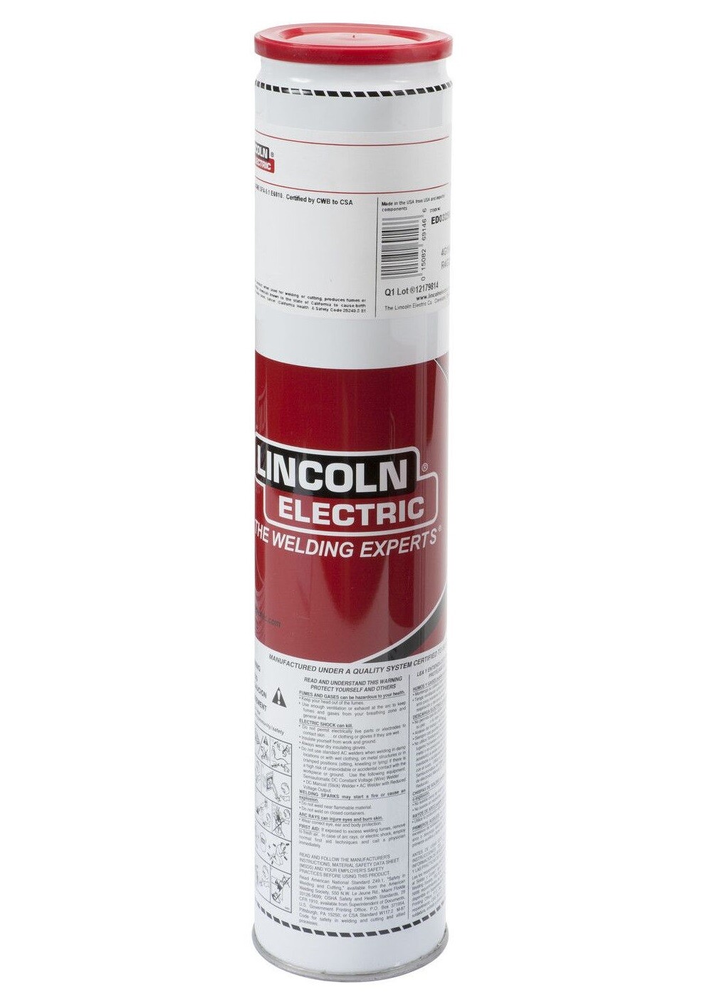 Lincoln ED032565 Fleetweld 5P+ E6010 Stick Electrodes 1/8 in x 14 in 10 lb