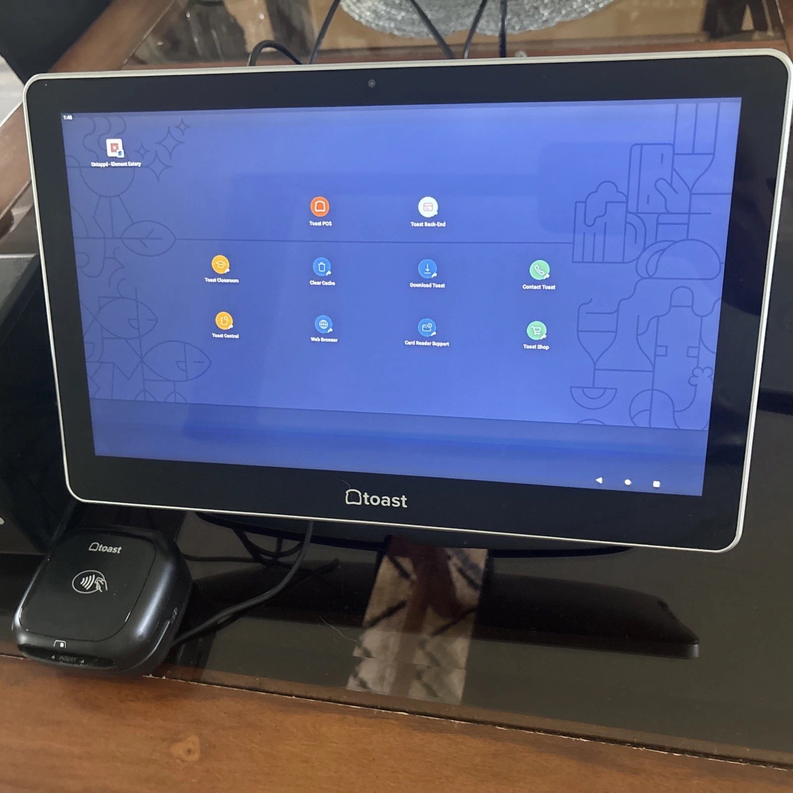 Toast Flex TT200 Terminal POS System w/ TP200 Receipt Printer & Card Reader
