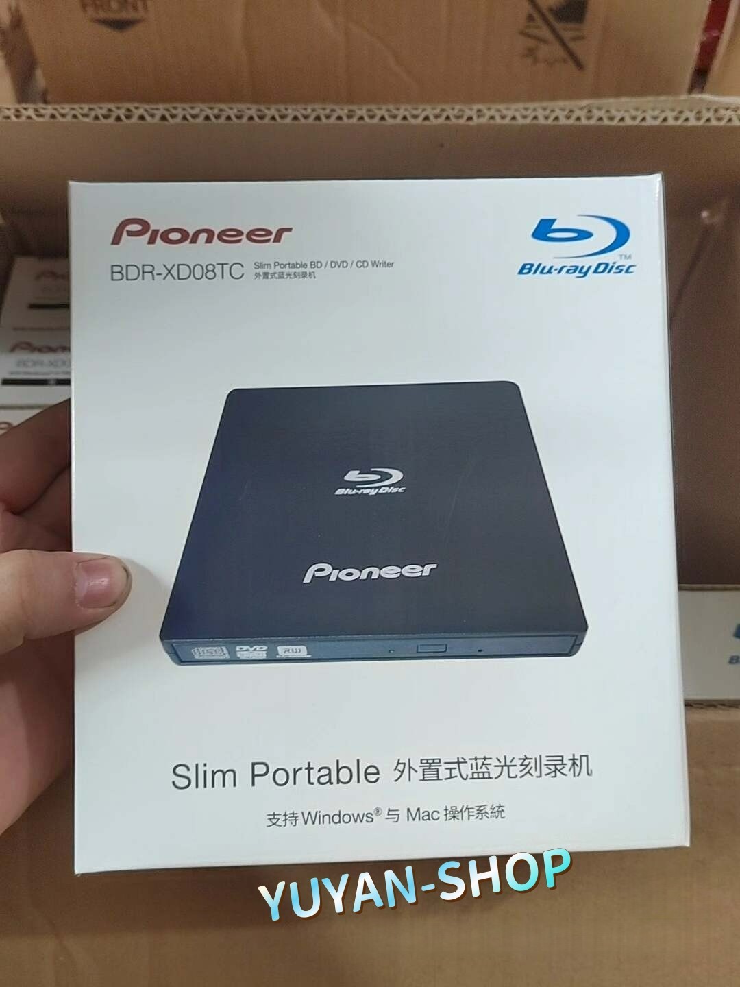 1pc New Pioneer BDR-XD08TC BD / DVD / CD Writer usb2.0 usb3.0  Arkd