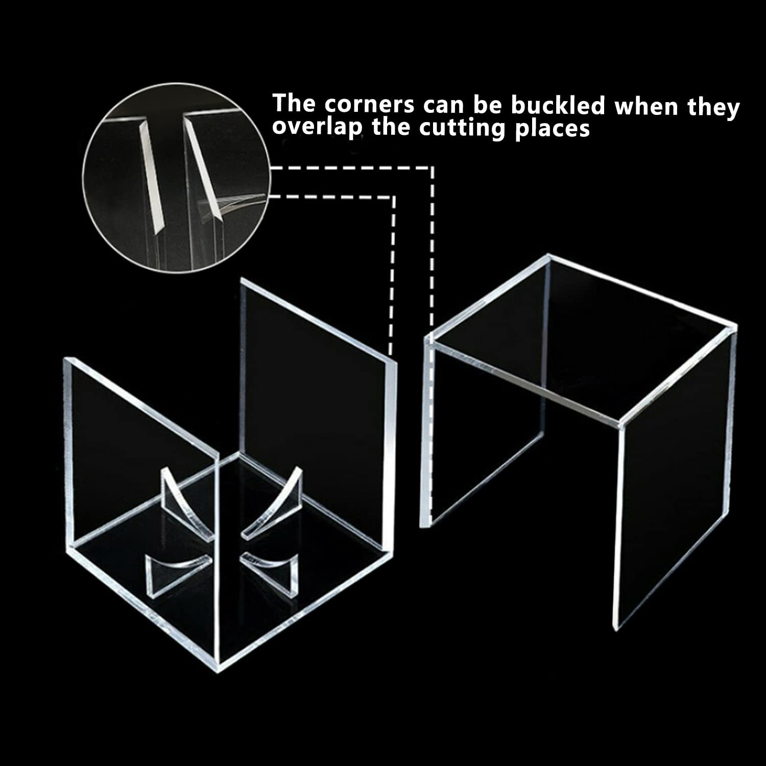 2 Pack Baseball Display Case - UV Protected Acrylic Holder for 2 PACK, Clear