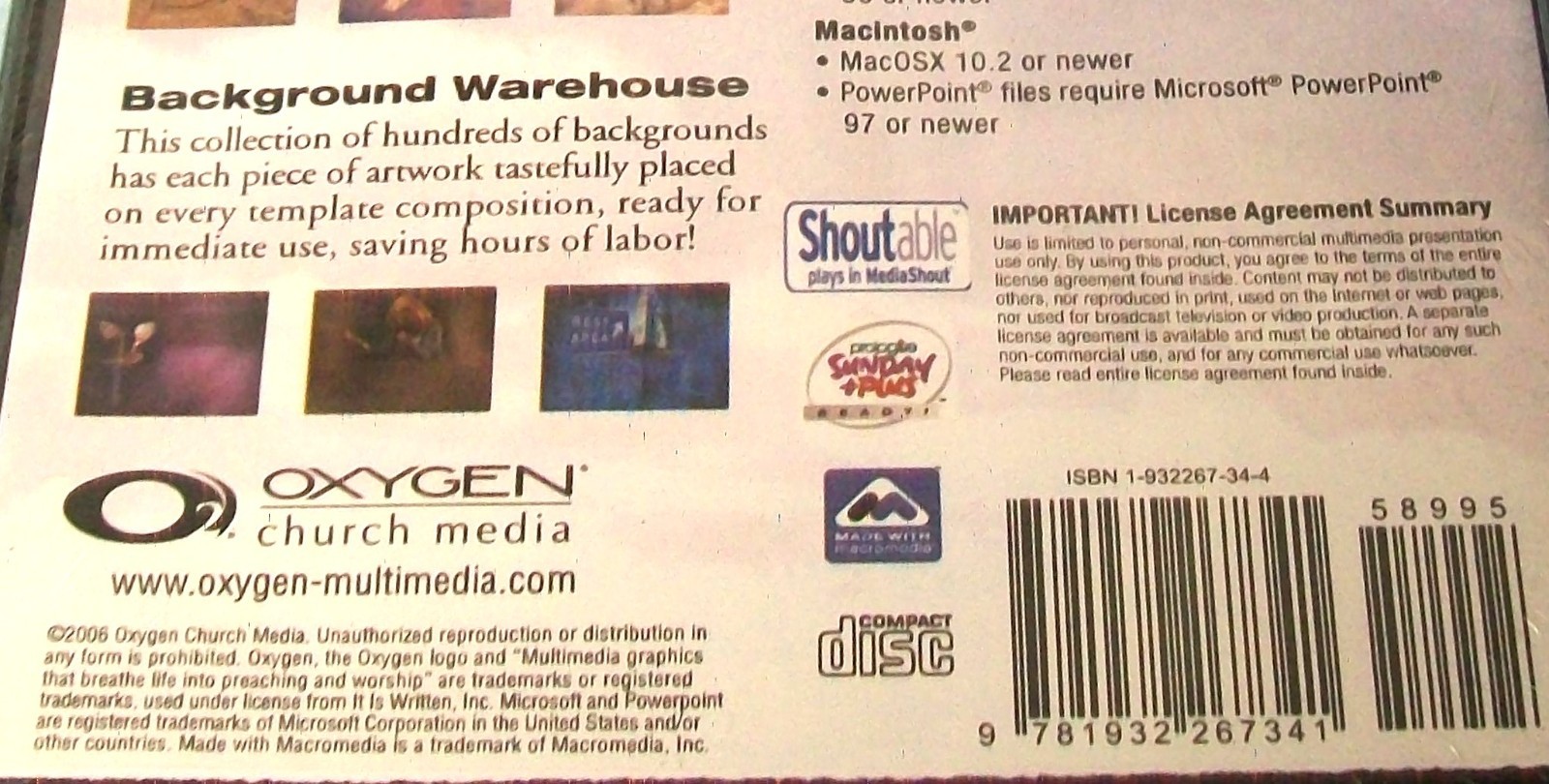 Oxygen: Multimedia Graphics - Volume 13 (CD-ROM, 2006) New Unopened!