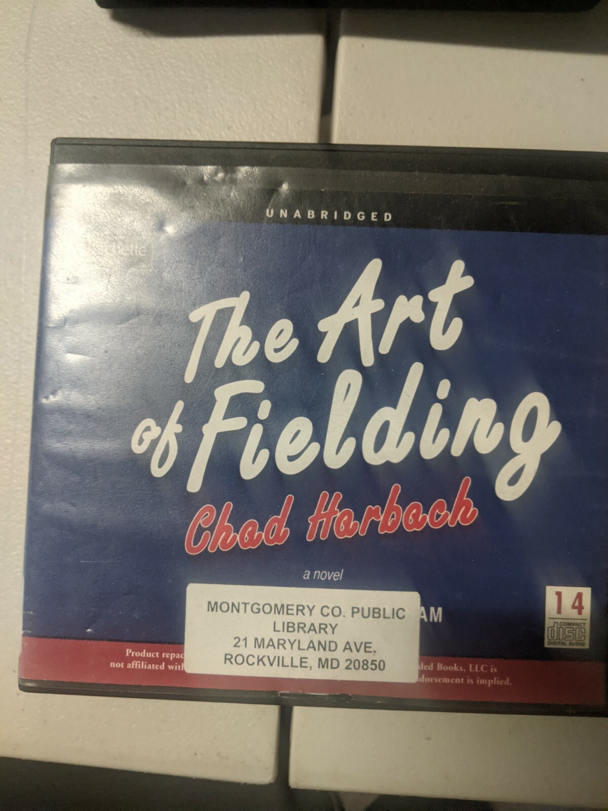 Shelf162A Audiobook~ THE ART OF FIELDING UNABRIDGED BY CHAD HARBACH