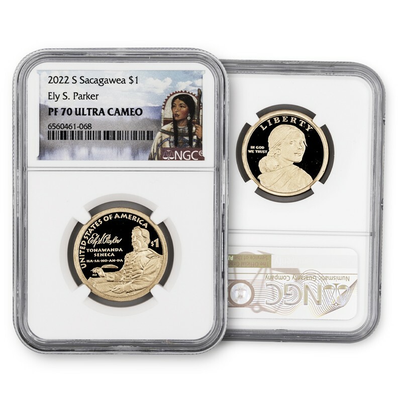 2022 Native American Dollar Ely Parker - Proof - NGC 70