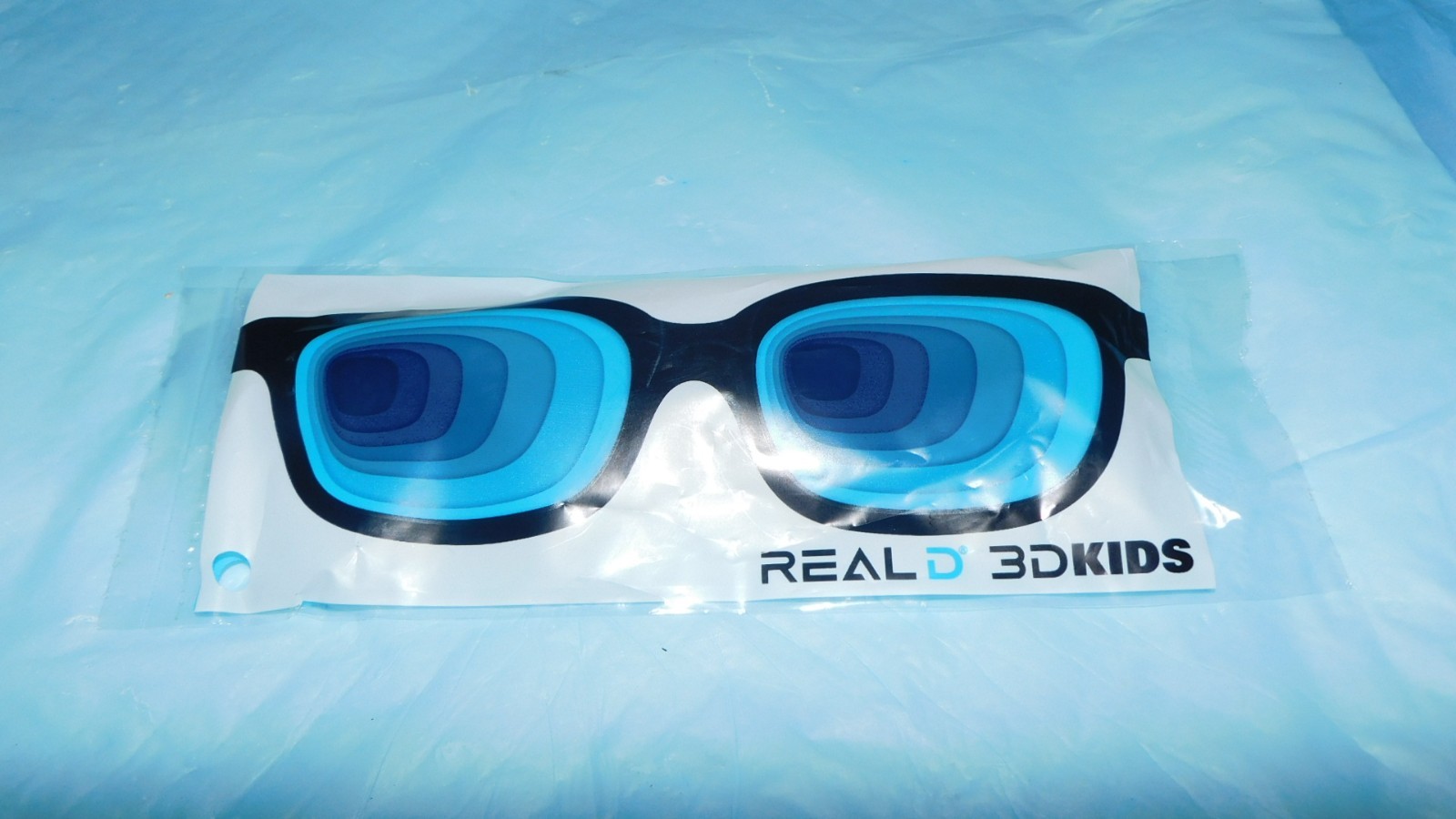 Real D 3D KIDS Glasses Black FACTORY SEALED