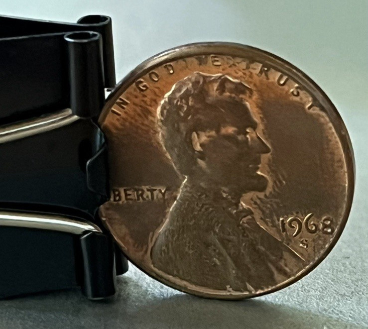 ERROR 1968 S PENNY - ANNEALING??? UNIQUE FIND! GORGEOUS!!! CIRC.