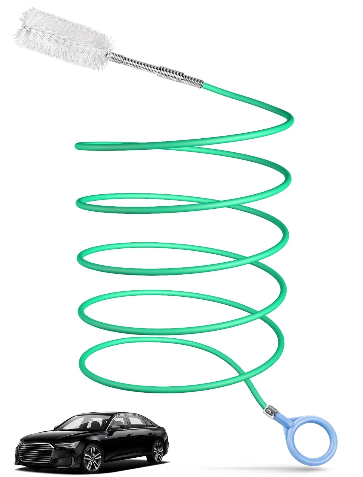Upgraded Auto Sunroof Drain Cleaning Tool, 78 Inch Flexible Drain Brush Long Pip