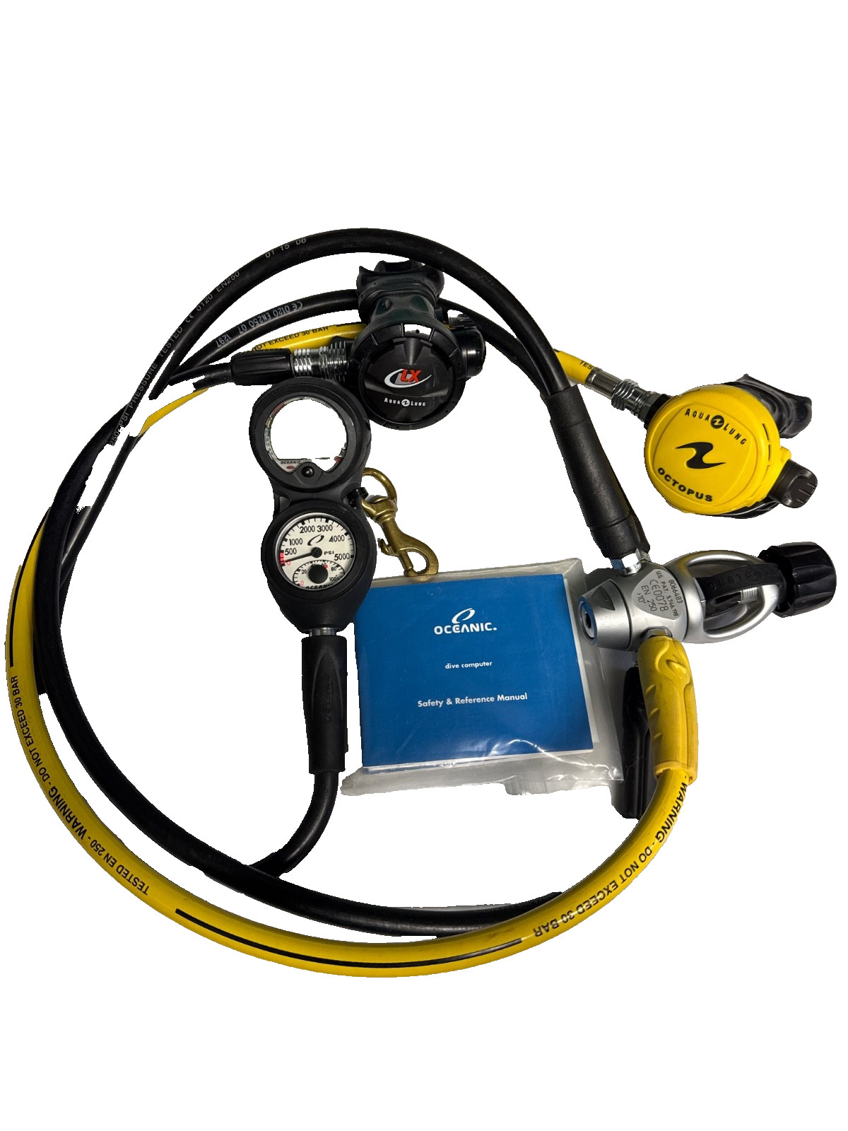 Aqualung Titan LX Regulator Yoke, Reconditioned, w/Oceanic Computer 0491