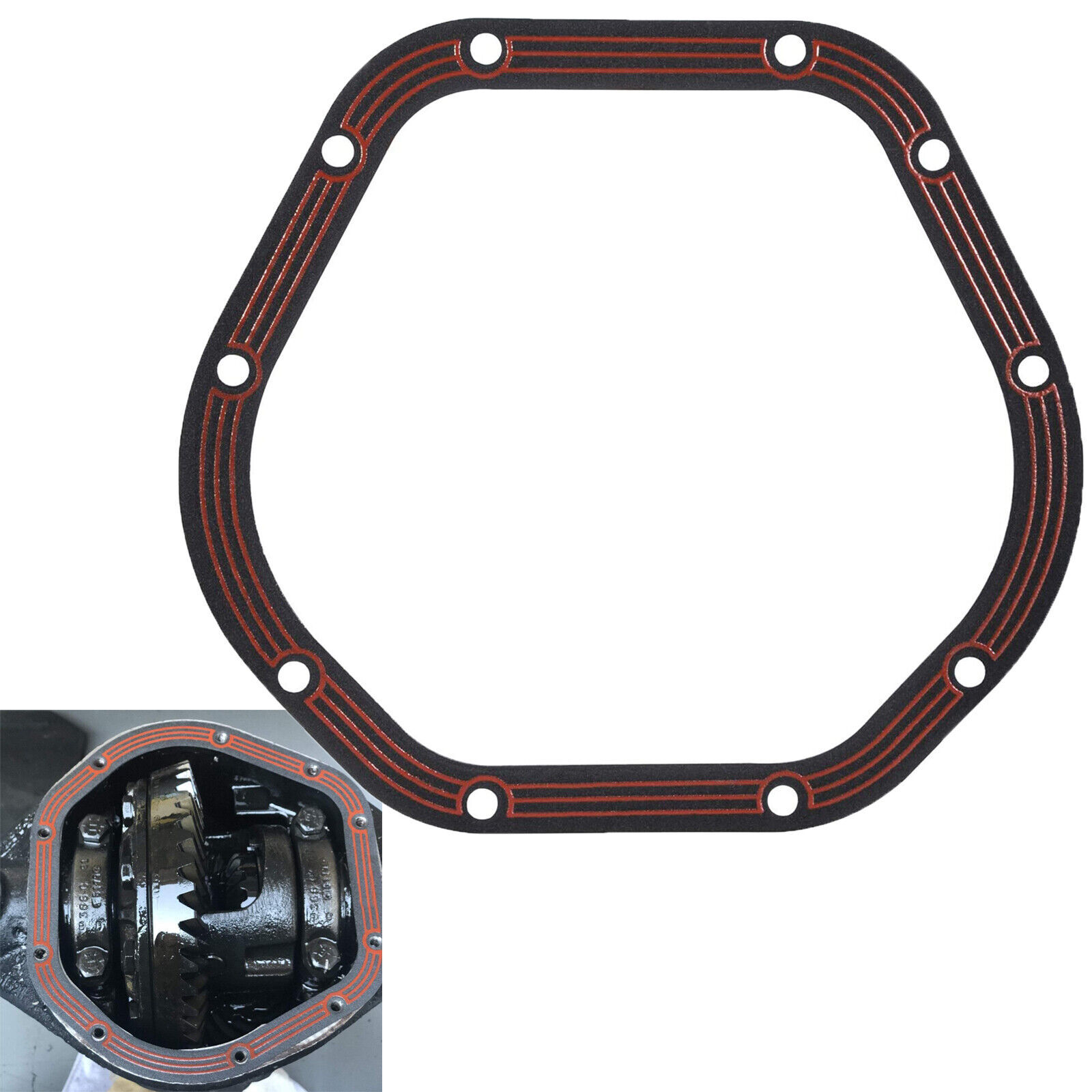 D044←Differential Cover Gasket For JeepWrangler Wagoneer J-trucks Dana44 Axles💎