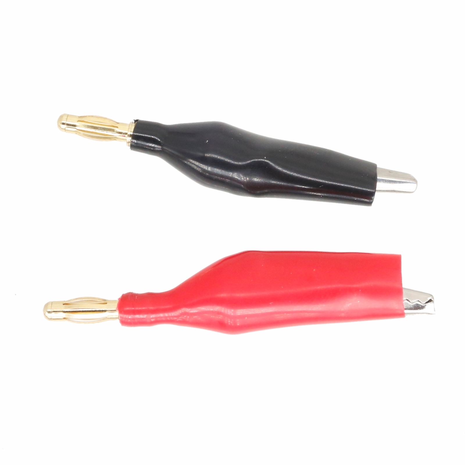 1pair 44mm Alligator Clip to 4mm Banana Male Test Adapter Power Probe Multimeter