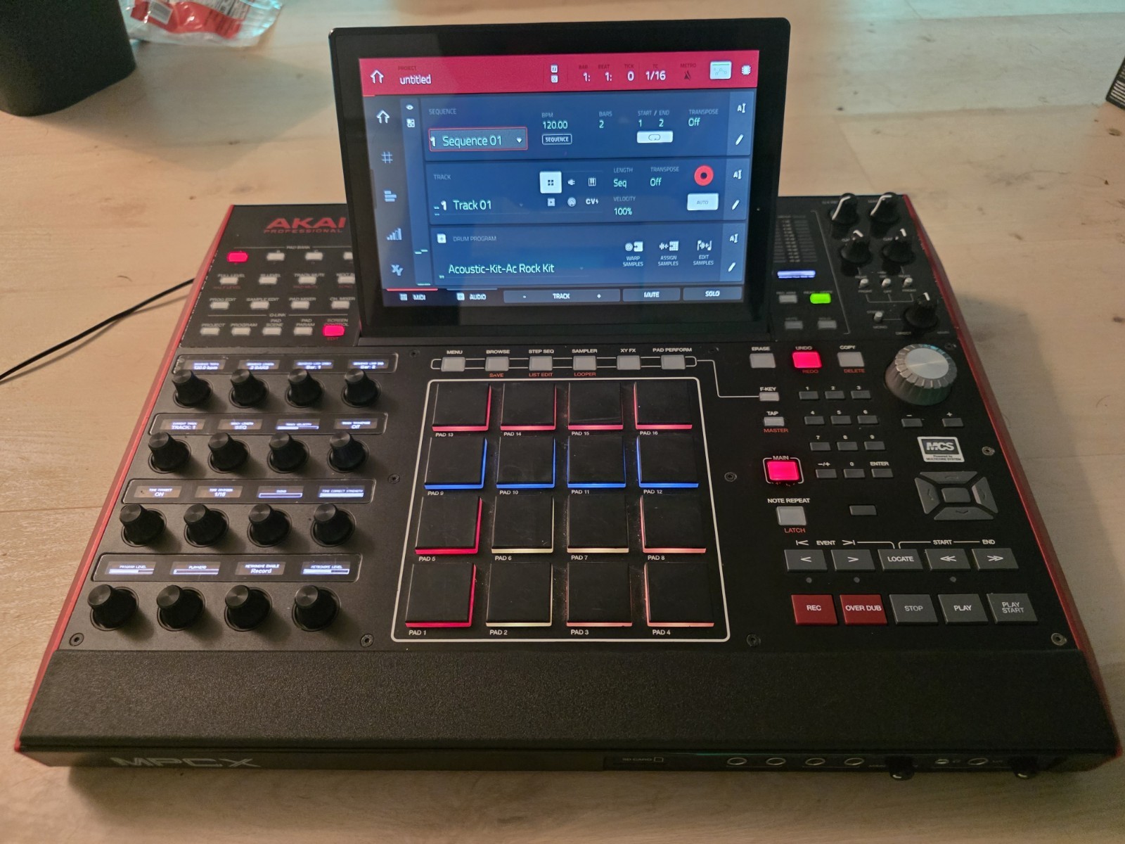 Akai MPC X  Production Center – Mint Condition w/ Original Box & Hard Dust Cover