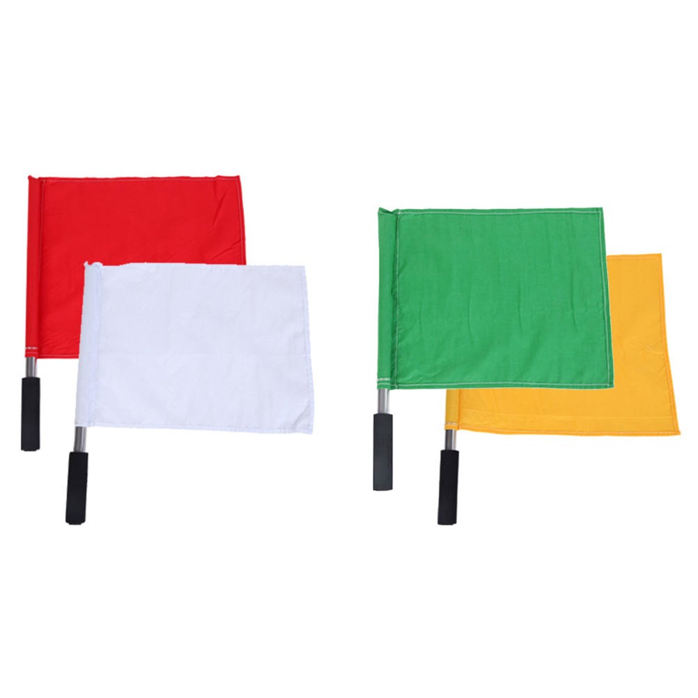 4 Pcs Hand Referee Flags With High Visibility For Sports Events