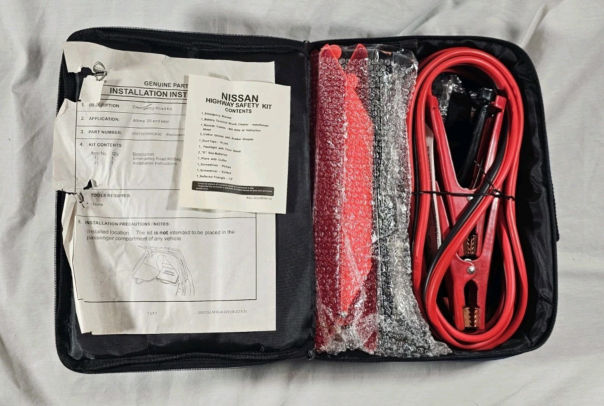 Emergency Road Kit By Nissan Part Number #059T5EMRGK92 NEW