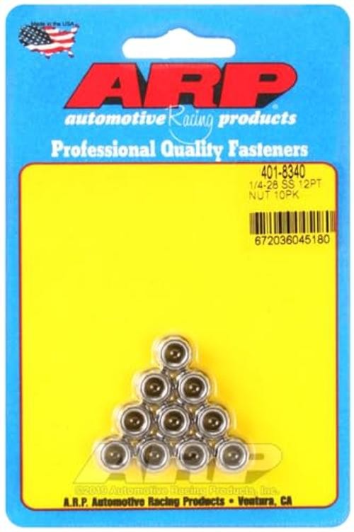 401-8340 Nut Kit (1/4-20 SS 12pt nut)